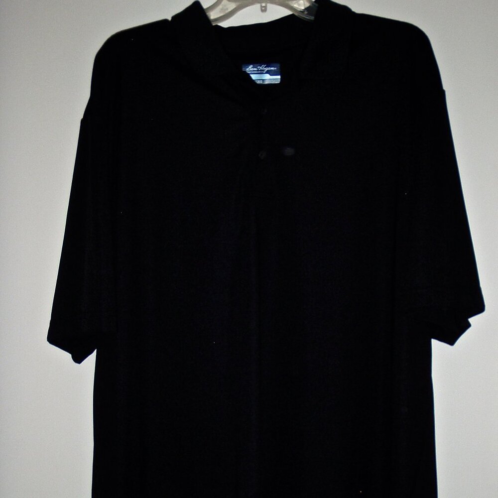 BEN HOGAN MEN'S PERFORMANCE GOLF BLACK SHORT SLEEVED SHIRT SIZE 2XL